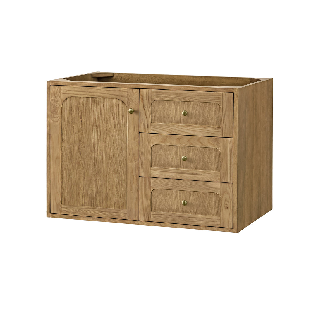 Laurent 36" Single Vanity Cabinet, Light Natural Oak