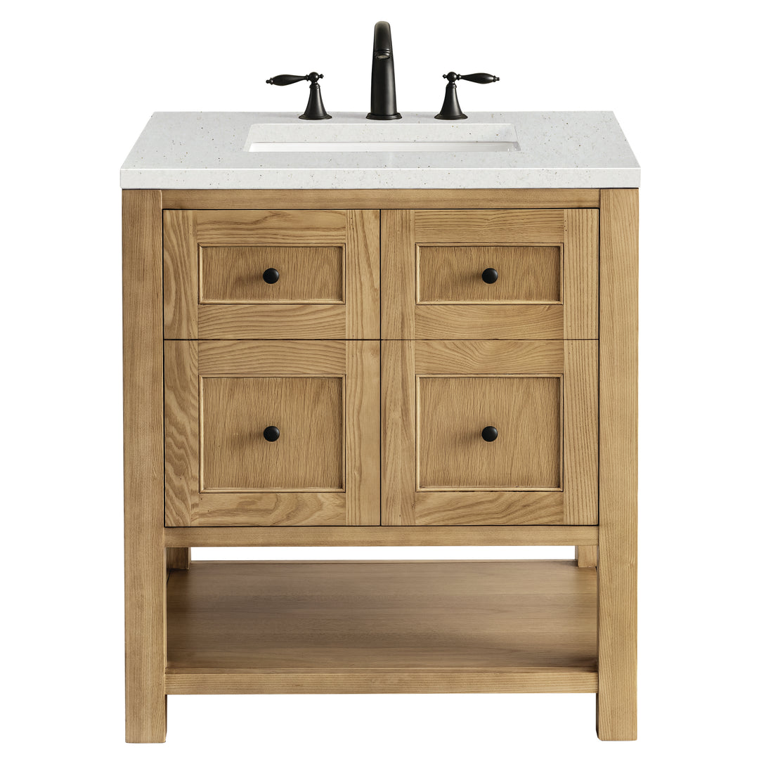 Breckenridge 30" Single Vanity, Light Natural Oak w/ 3 CM Lime Delight Top