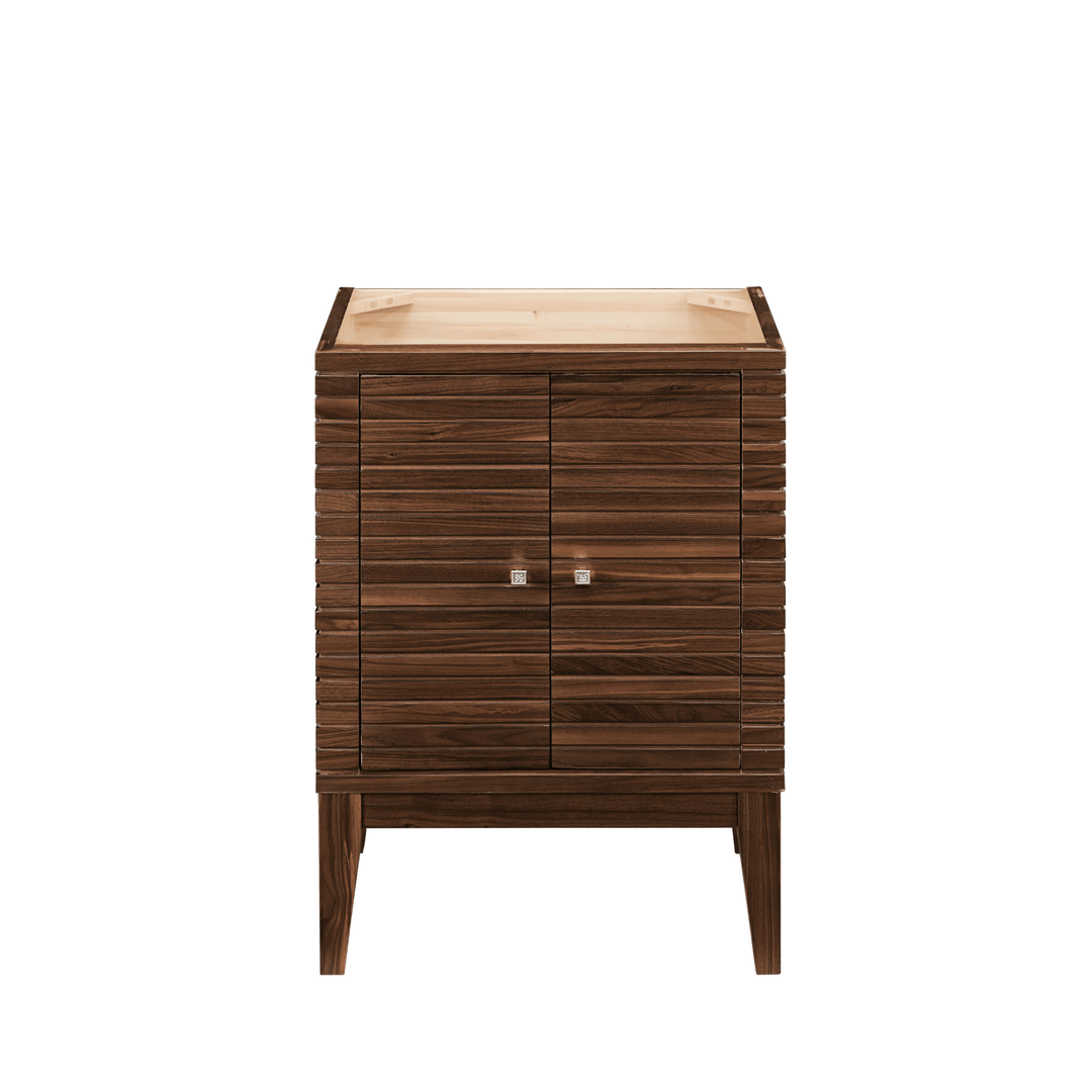 Linden 24" Single Vanity Cabinet, Mid-Century Walnut