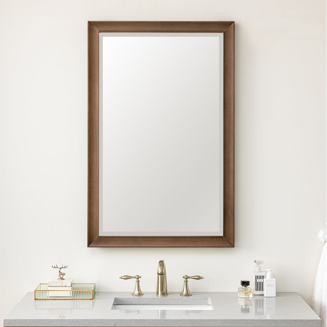 Glenbrooke 26" Mirror, Whitewashed Walnut