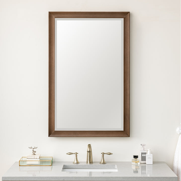 Glenbrooke 26" Mirror, Whitewashed Walnut