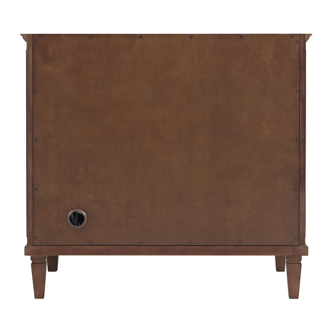 Lorelai 36" Single Vanity, Mid-Century Walnut w/ 3 CM Ethereal Noctis Silestone Top