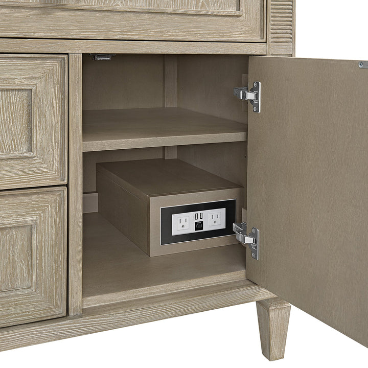Lorelai 36" Single Vanity, Whitewashed Oak w/ 3 CM Carrara White Marble Top