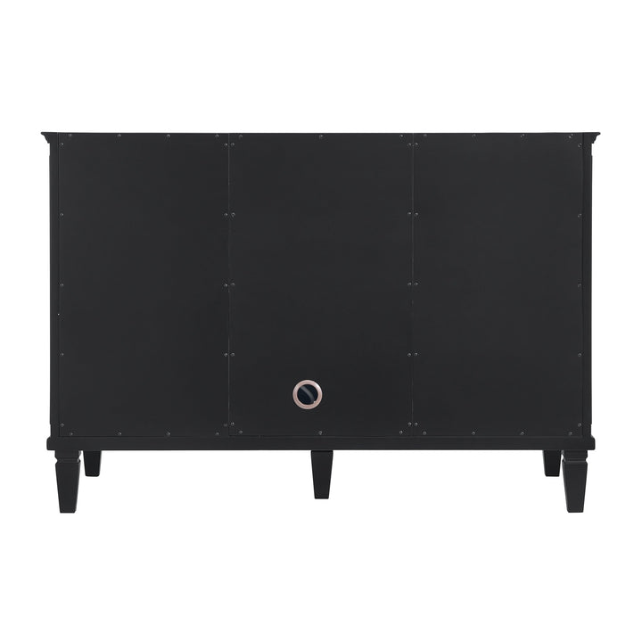 Lorelai 48" Single Vanity, Black Onyx w/ 3 CM Parisien Bleu Silestone Top w/FreePower Wireless Charger