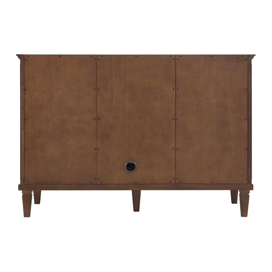 Lorelai 48" Single Vanity, Mid-Century Walnut w/ 3 CM Parisien Bleu Silestone Top