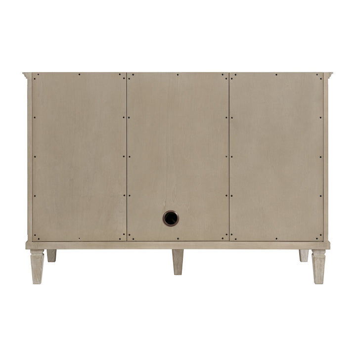 Lorelai 48" Single Vanity, Whitewashed Oak w/ 3 CM Parisien Bleu Silestone Top