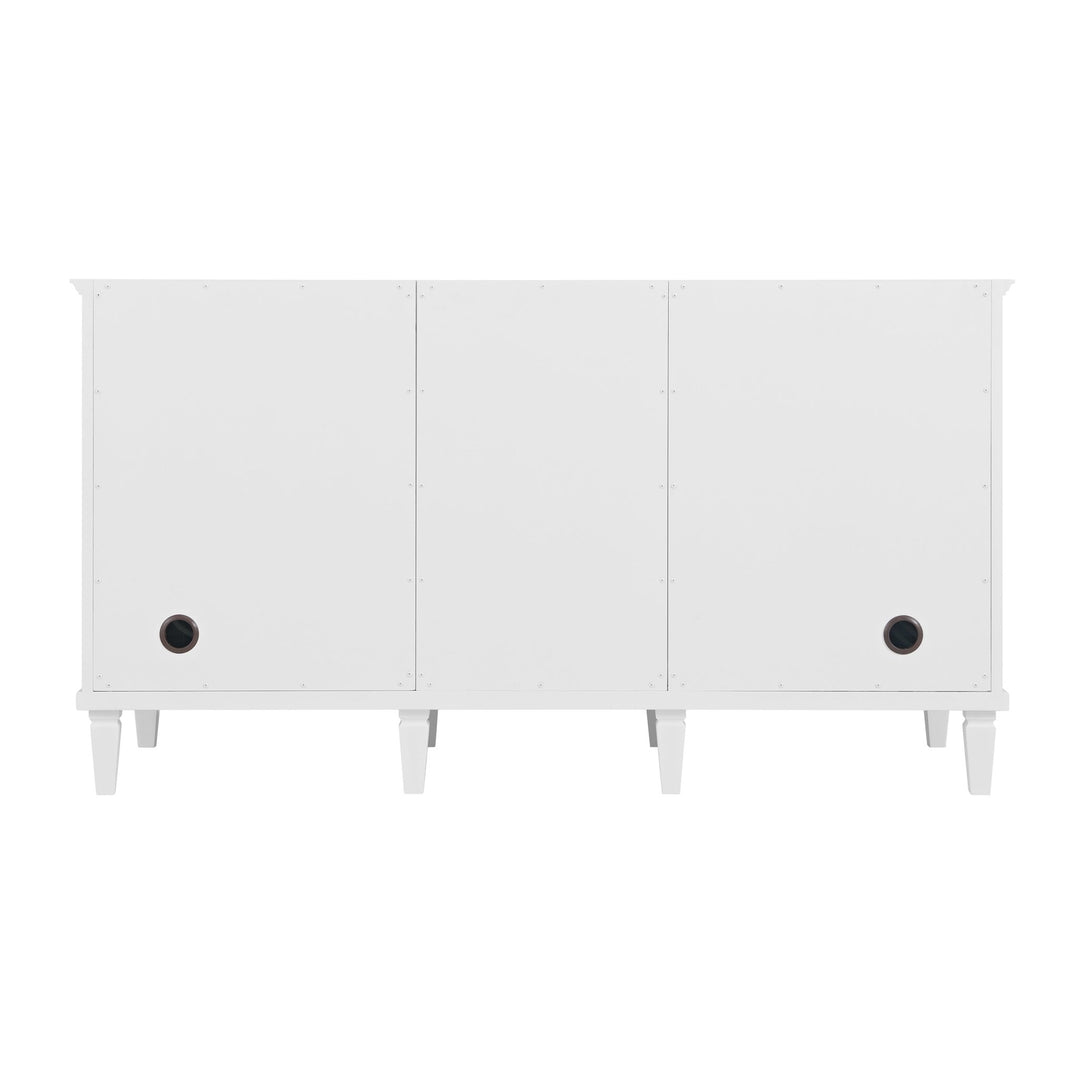 Lorelai 60" Double Vanity, Bright White w/ 3 CM Victorian Silver Silestone Top w/FreePower Wireless Charger
