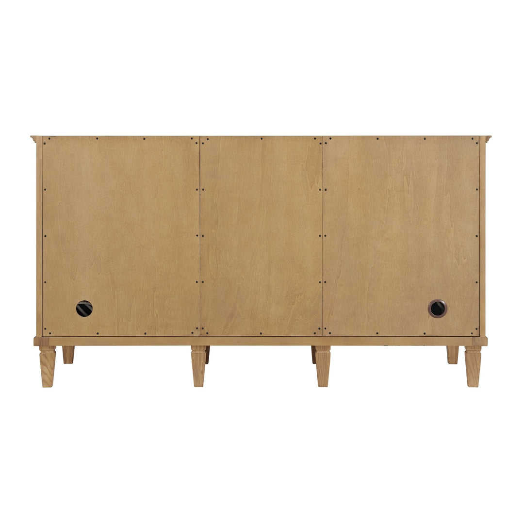 Lorelai 60" Double Vanity, Light Natural Oak w/ 3 CM Charcoal Soapstone Silestone Top