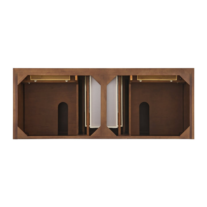 Lorelai 60" Double Vanity, Mid-Century Walnut