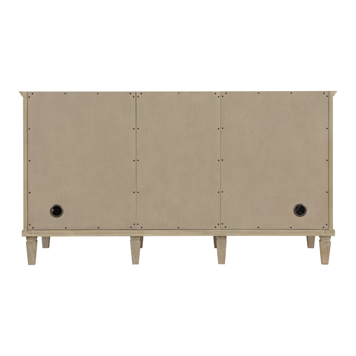 Lorelai 60" Double Vanity, Whitewashed Oak w/ 3 CM Ethereal Noctis Silestone Top