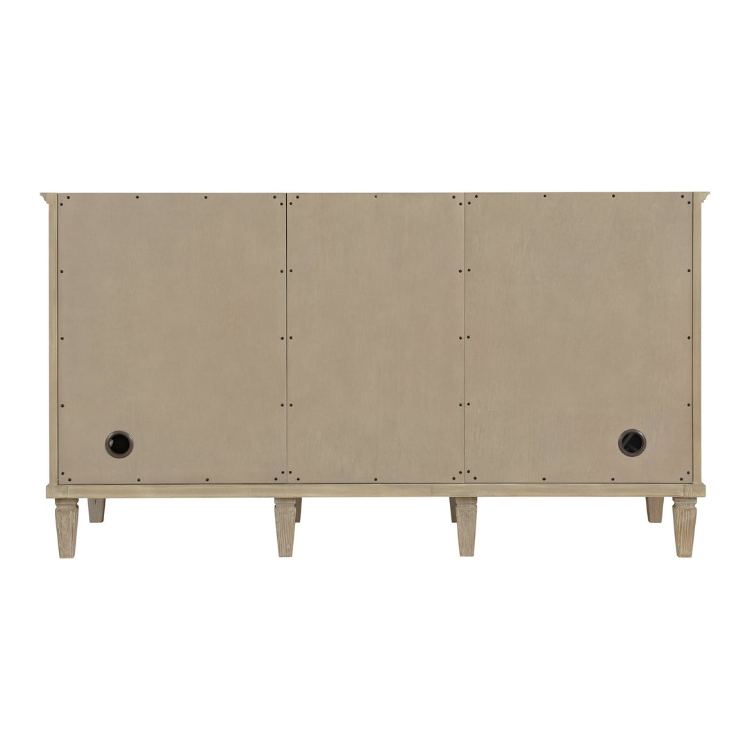 Lorelai 60" Double Vanity, Whitewashed Oak w/ 3 CM Lime Delight Silestone Top