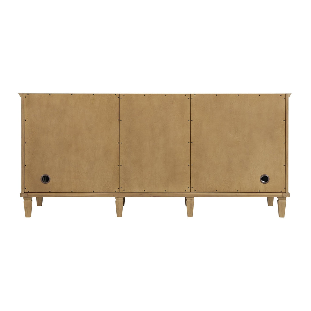 Lorelai 72" Double Vanity, Light Natural Oak w/ 3 CM White Zeus Silestone Top