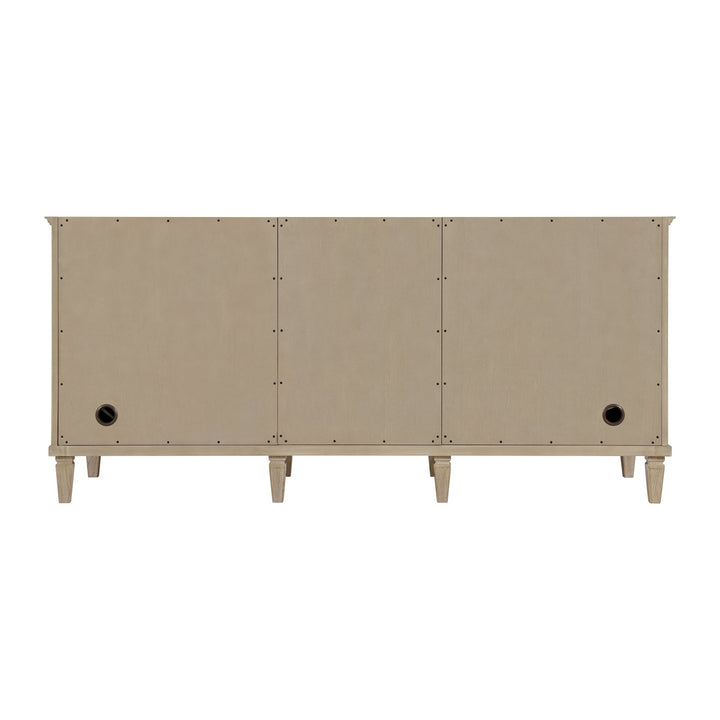 Lorelai 72" Double Vanity, Whitewashed Oak w/ 3 CM Eternal Marfil Silestone Top
