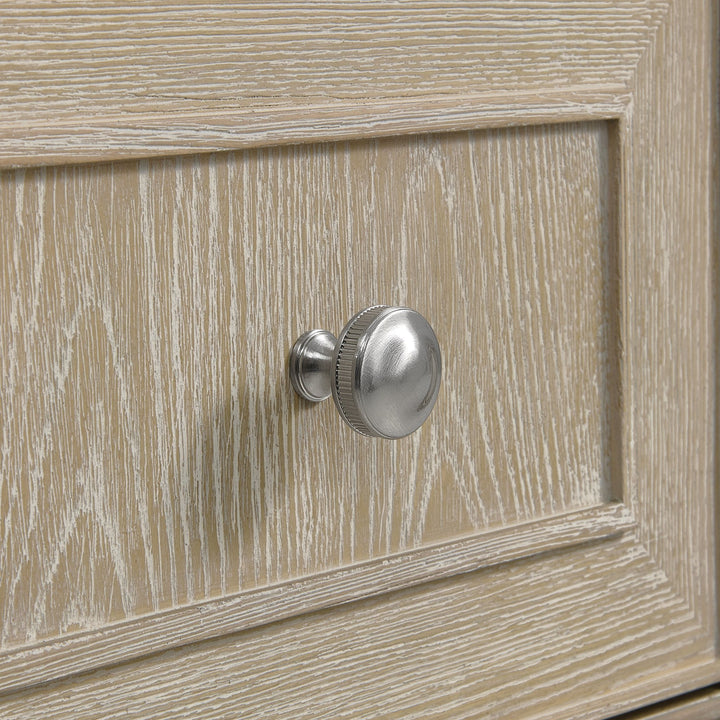 Lorelai 72" Double Vanity, Whitewashed Oak w/ 3 CM Victorian Silver Silestone Top w/FreePower Wireless Charger