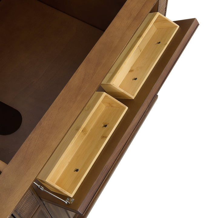 Lorelai 72"Double Vanity, Mid-Century Walnut