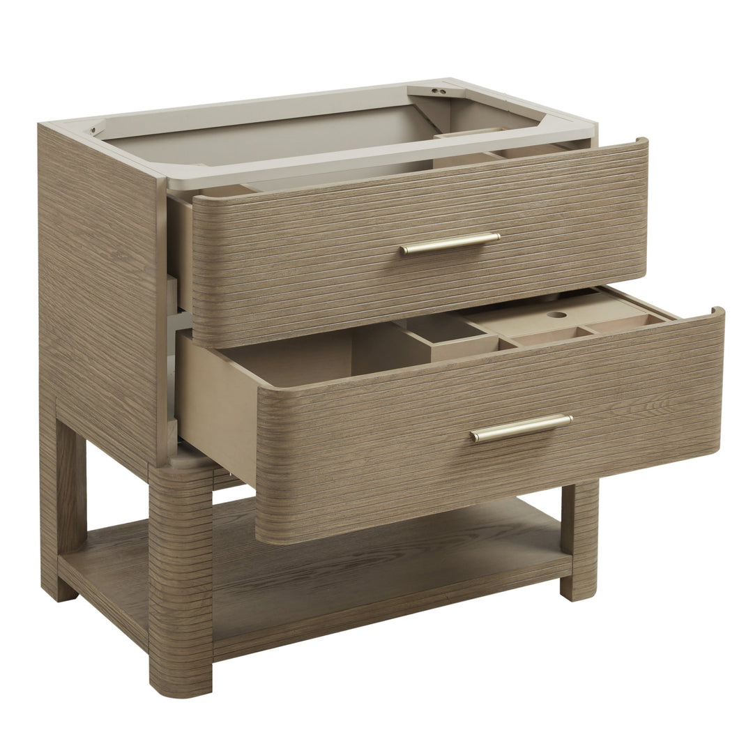 Lucian 36" Single Vanity, Pebble Oak