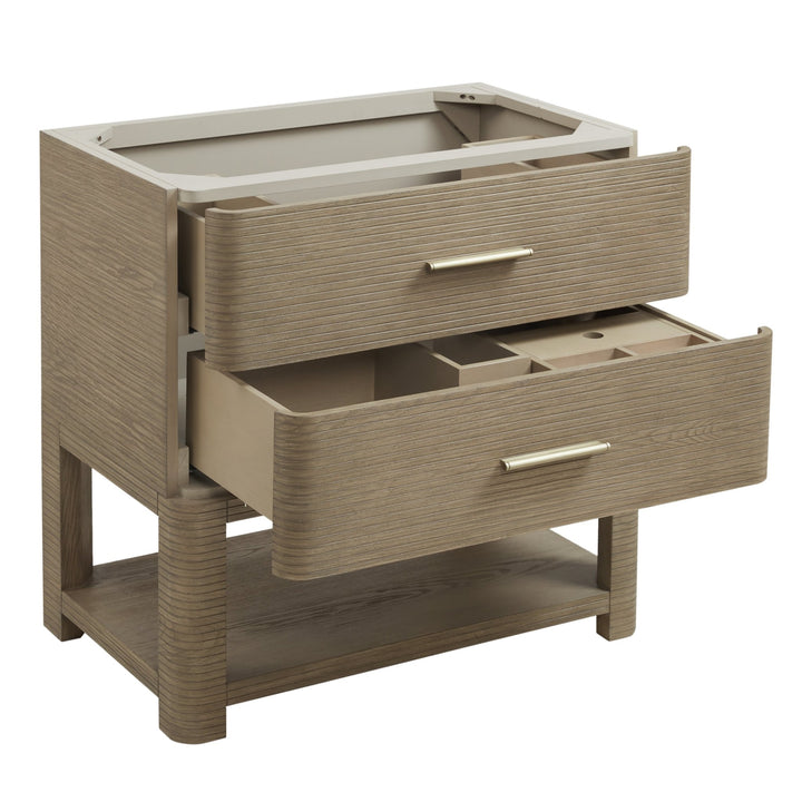 Lucian 36" Single Vanity, Pebble Oak