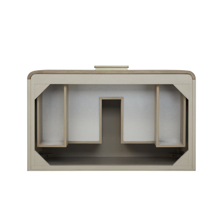 Lucian 36" Single Vanity, Pebble Oak w/ 3 CM Victorian Silver Silestone Top