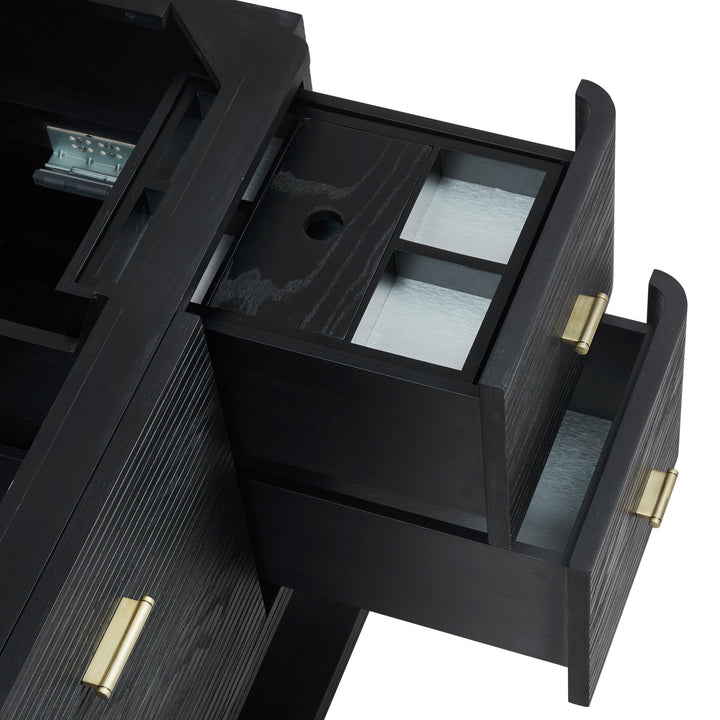 Lucian 48" Single Vanity, Carbon Oak