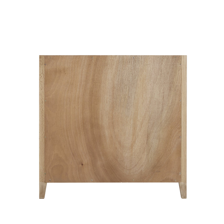 Celeste 36" Single Vanity, Sunwashed Oak with Embossed Shagreen w/ 3 CM Arctic Fall Solid Surface Top