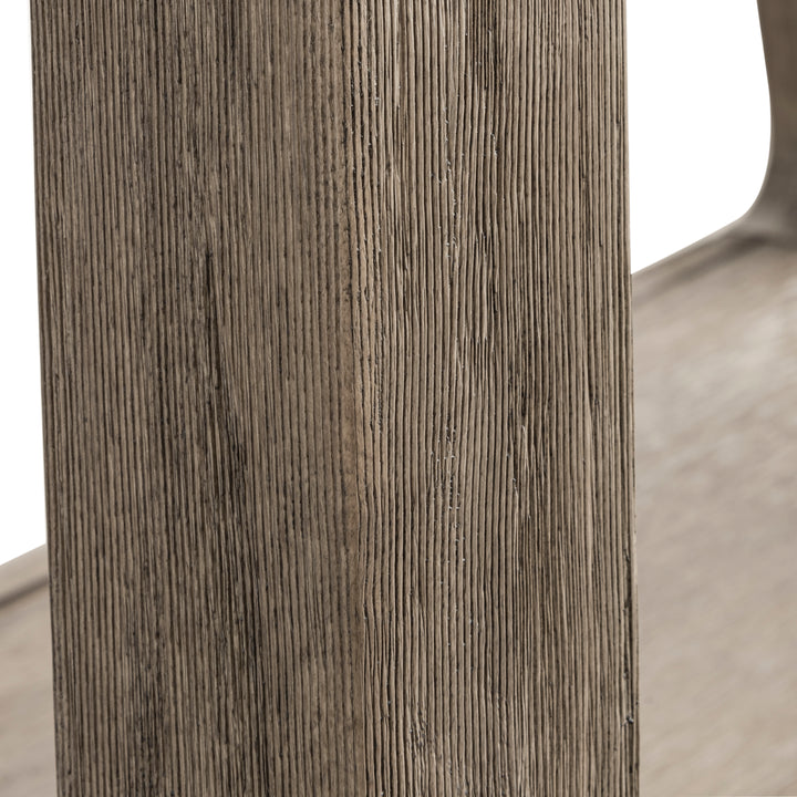 Auburn 31.5" Single Sink Console, Weathered Timber w/ Glossy White Mineral Composite Stone Top