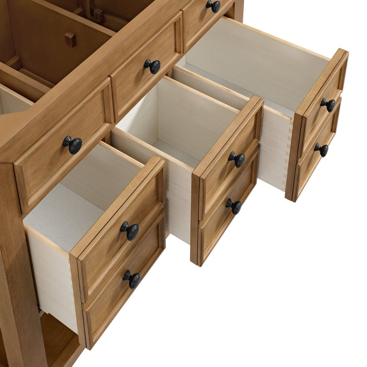 Malibu 36" Single Vanity, Amber Birch w/ 3 CM Victorian Silver Top