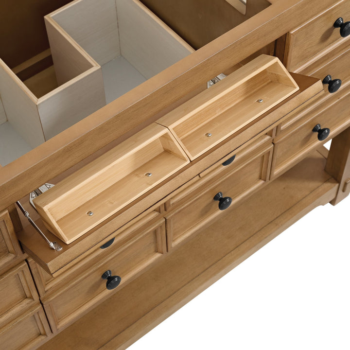 Malibu 48" Single Vanity, Amber Birch