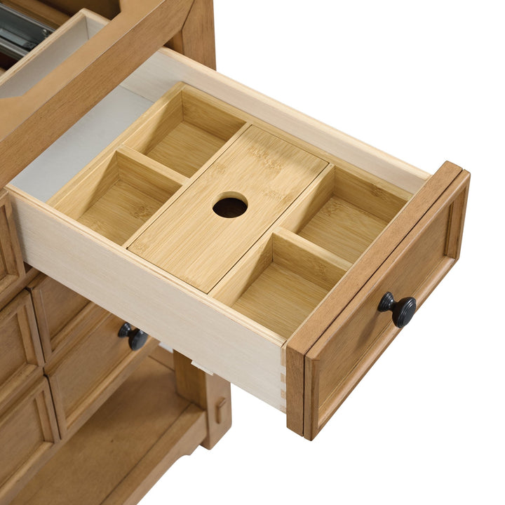 Malibu 48" Single Vanity, Amber Birch