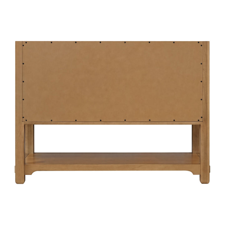 Malibu 48" Single Vanity, Amber Birch w/ 3 CM Ethereal Noctis Silestone Top