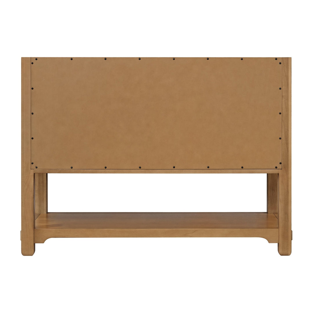 Malibu 48" Single Vanity, Amber Birch w/ 3 CM Parisien Bleu Silestone Top