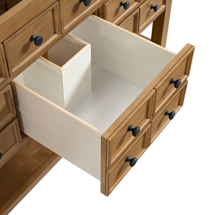 Malibu 60" Single Vanity Cabinet, Amber Birch