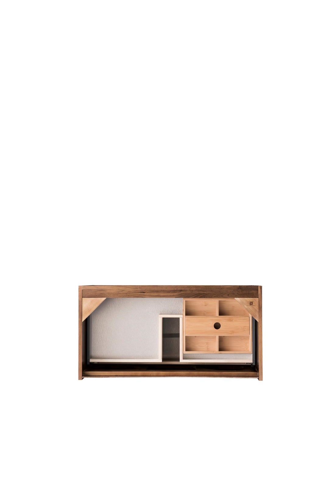 Mantova 35.4" Single Vanity Cabinet, Mid-Century Walnut