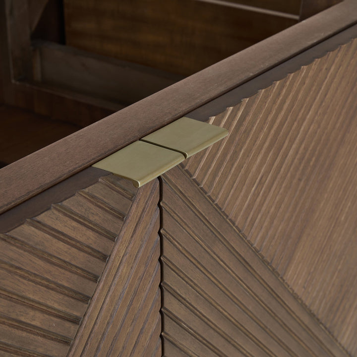 Marcello 48" Single Vanity, Chestnut w/ 3 CM Lime Delight Silestone Top