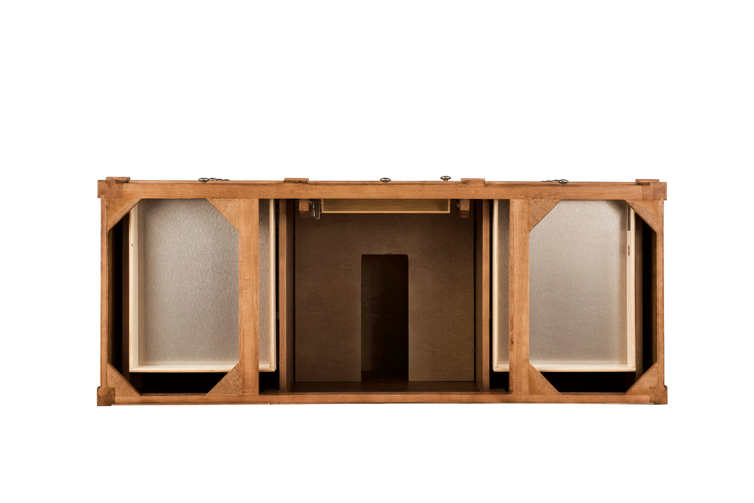 Brittany 60" Single Vanity Cabinet, Saddle Brown