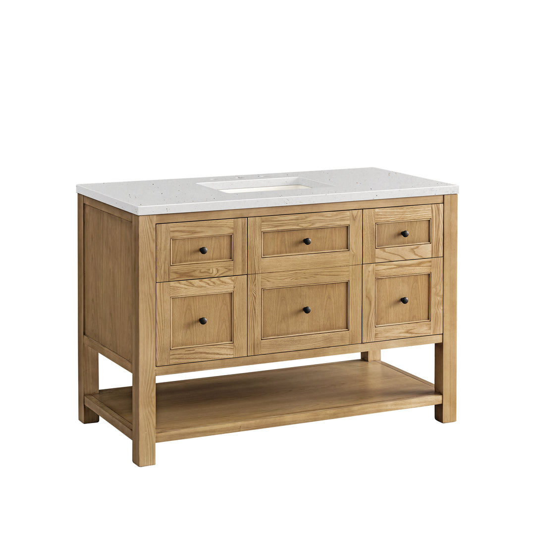 Breckenridge 48" Single Vanity, Light Natural Oak w/ 3 CM Lime Delight Top