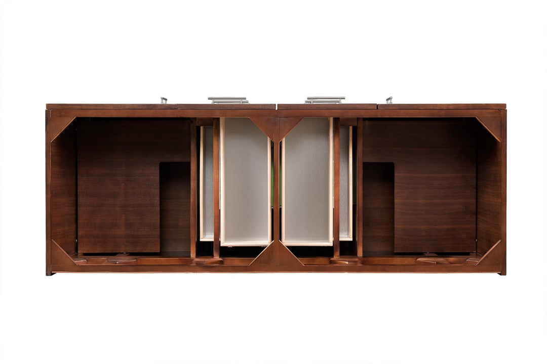 Metropolitan 60" Double Vanity Cabinet, American Walnut