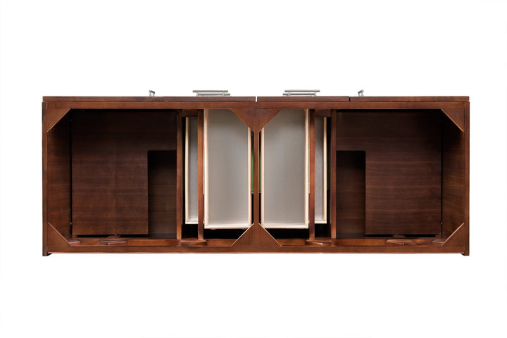 Metropolitan 60" Double Vanity Cabinet, American Walnut