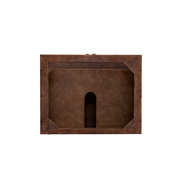 Amberly 30" Single Vanity Cabinet, Mid-Century Walnut