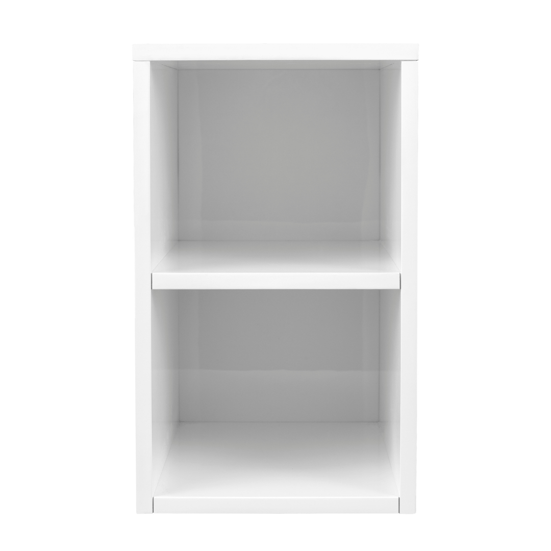 Milan 12" Storage Cabinet (Short), Glossy White
