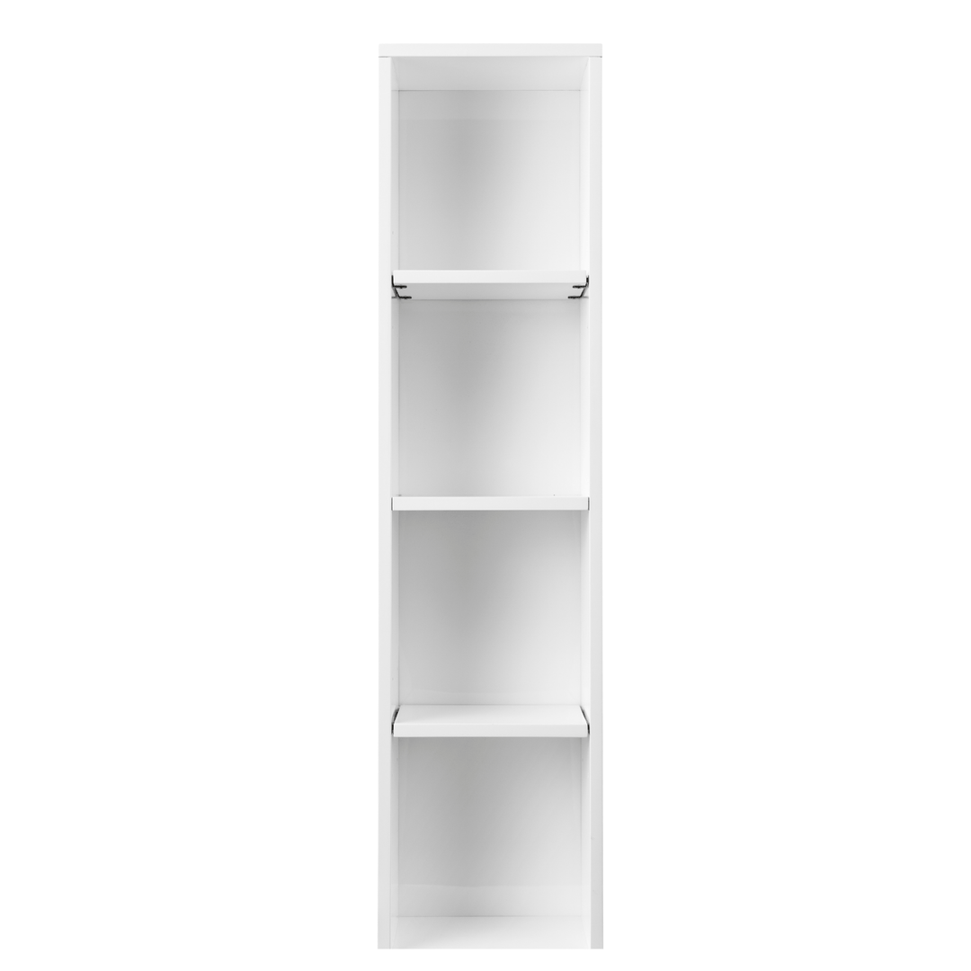 Milan 12" Storage Cabinet (Tall), Glossy White