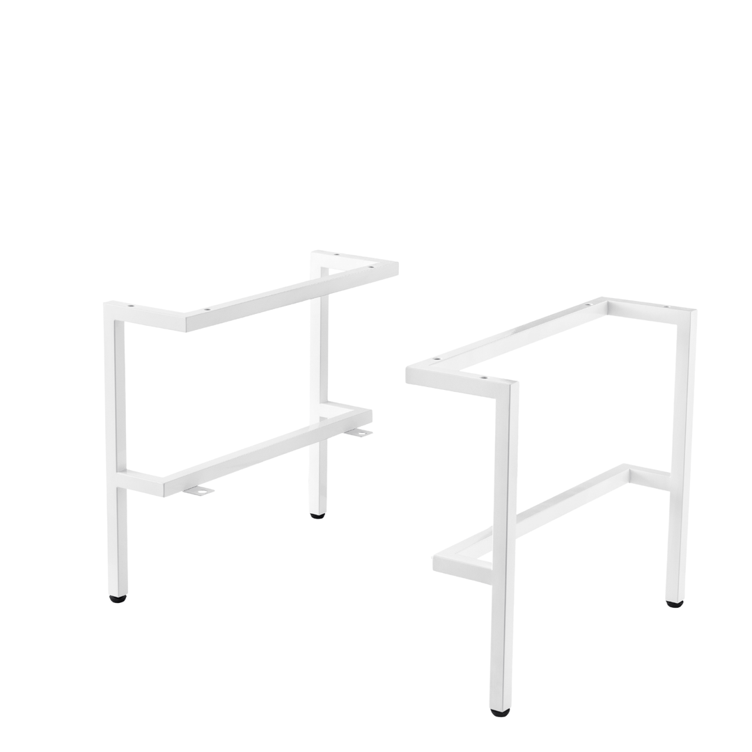 Milan 18.1" Depth Stainless Steel Base(Tall), Glossy White