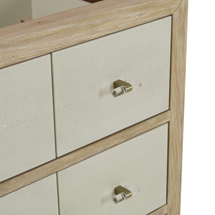 Celeste 48" Single Vanity, Sunwashed Oak with Embossed Shagreen