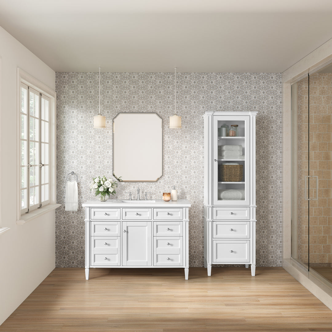 Brittany Linen Cabinet, Bright White