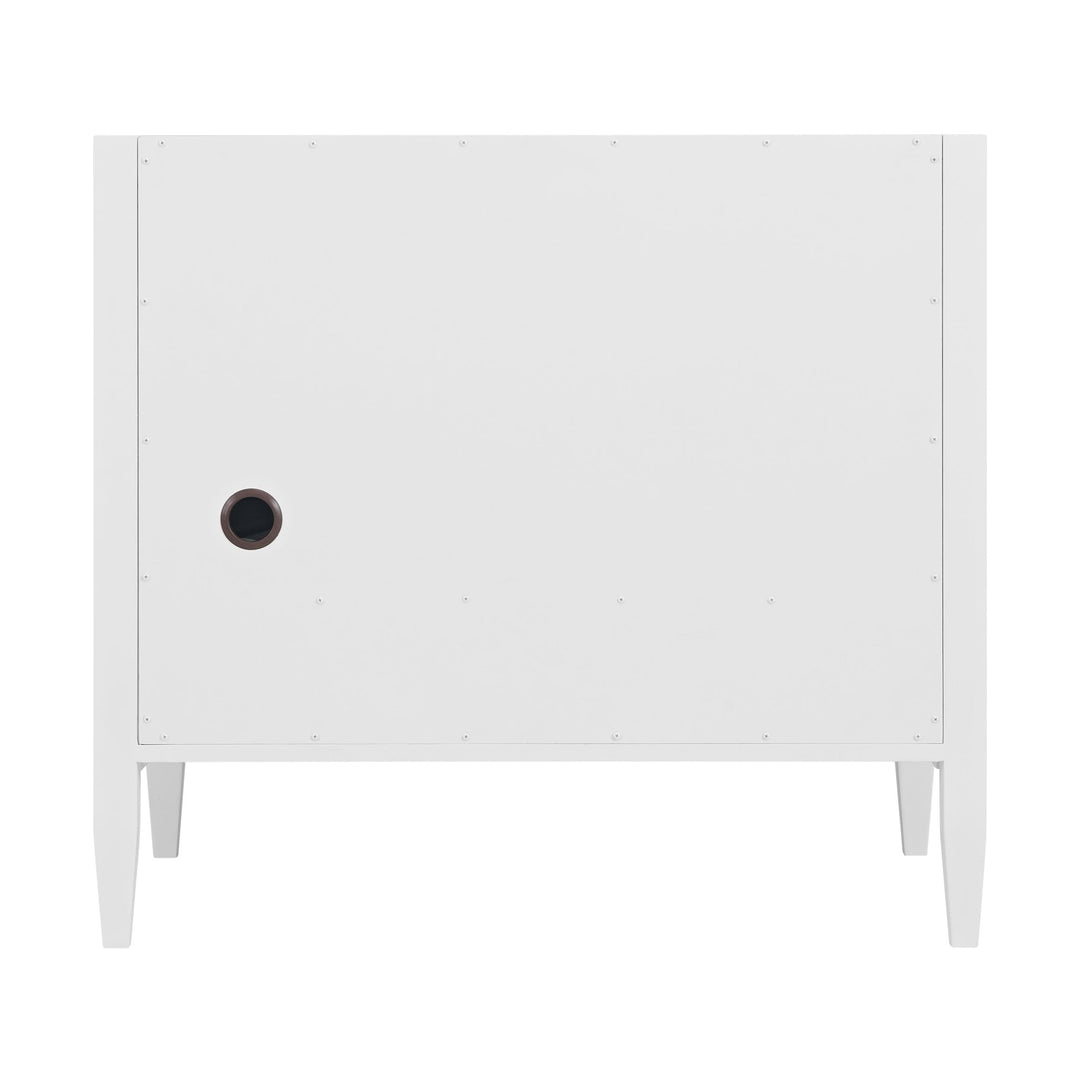 Myrrin 36" Vanity, Bright White w/ 3 CM Parisien Bleu Silestone Top