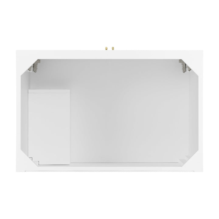 Myrrin 36" Vanity, Bright White w/ 3 CM Parisien Bleu Silestone Top