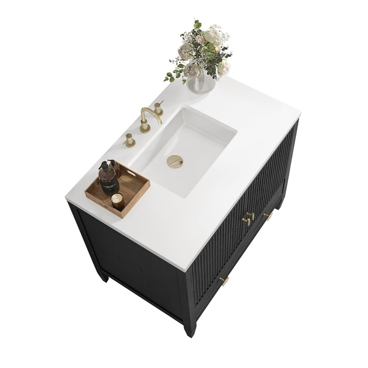 Myrrin 36" Vanity, Carbon Oak