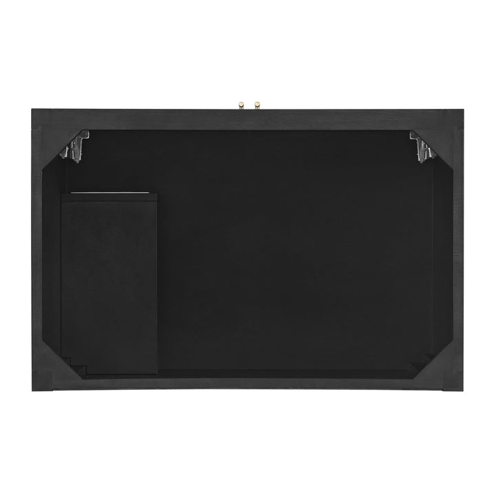 Myrrin 36" Vanity, Carbon Oak w/ 3 CM Ethereal Noctis Silestone Top