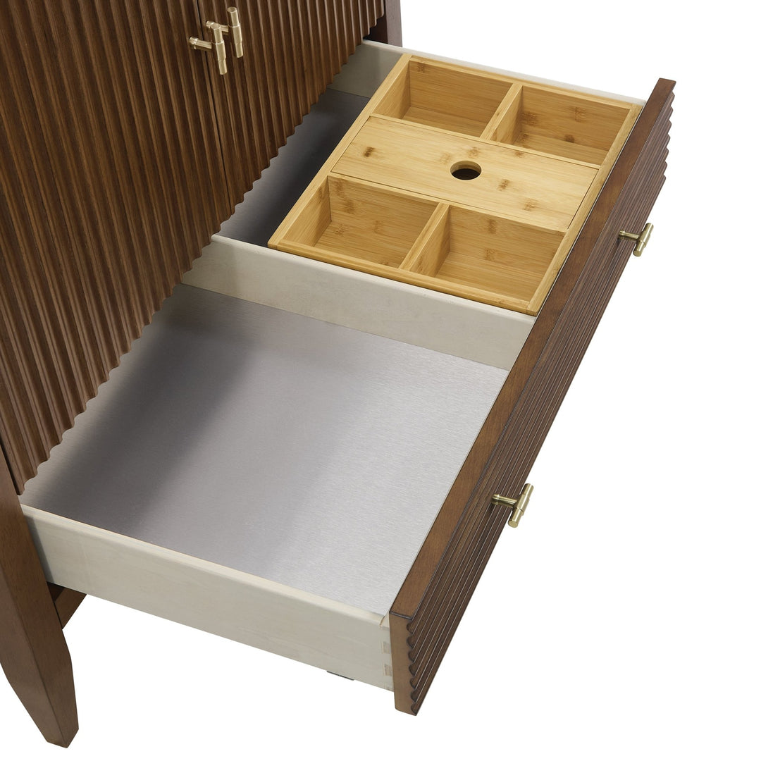 Myrrin 36" Vanity, Mid Century Walnut