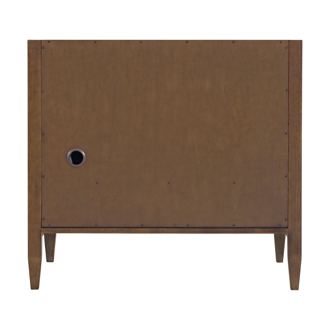 Myrrin 36" Vanity, Mid Century Walnut w/ 3 CM Victorian Silver Silestone Top