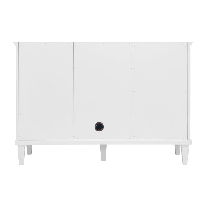 Myrrin 48" Vanity, Bright White w/ 3 CM Lime Delight Silestone Top